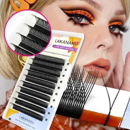 Falska ögonfransar Lakanaku Black Y Eyelashes Brasilianska volym och volymförlängningar 8-15mm Cashmere Mink Eyelash Makeup Cilia In Y 230919