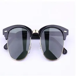 Whole-Aooko Designer pop club moda okulary przeciwsłoneczne mężczyźni Słońce okulary kobiety retro zielone g15 Grey Brąz Black Black Mercury soens Nowy zawias 236b
