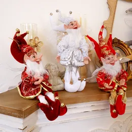 Dekoracje świąteczne ręcznie robione wiszące Elf zabawka Christamas Santa Plush choinka wisząca ozdoba świąteczne prezenty