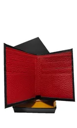 Men039s carteira de couro titular do cartão marca luxo bolsa designer titular do cartão portátil moeda carteira vermelho e azul compartimento com 8363309