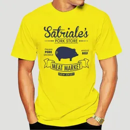 メンズTシャツsatrialeの豚肉店の非公式ソプラノスTシャツメンズレディースキッズサイズコットヒップホップトップスティーシャツ1282J