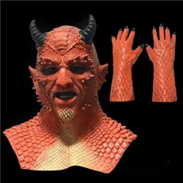 Party Masks Demon Mask Headgear Halloween Game Masquerade Prop Horror 3D Reality Scary 230919