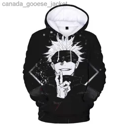 Moletons masculinos com capuz estampa 3D Anime Jujutsu Kaisen moletons masculinos / femininos / infantis 2023 moda streetwear outono inverno plus size roupas casacoL230920