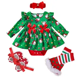 Kläder sätter baby julklänning för flickor småbarn barn spets födelsedagskläder liten flicka prinsessan fest klänning 024 månader vestidos 230919