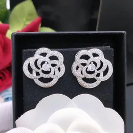 Designer Accessories Flower Stud Earrings Luxury Girls inlay Diamond Earrings silver Plated Jewelry Earrings Wedding CHD23092018 bertrams