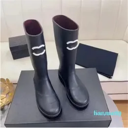 Classic Rubber Boots Rain Boots Womens Short Tube Calf Non-slip Waterproof Designer Long-tube Couple Women Boot