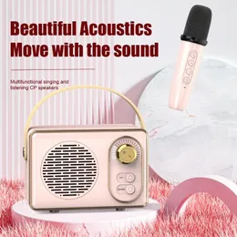 Combination Speakers Mini Retro Desk Decor Bluetooth Speaker Wireless USB Charging Subwoofer Desktop Kawaii Decoration Cute