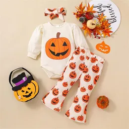 Clothing Sets Toddler Girl Long Sleeve Pumpkin Print Top And Pants Baby Has Outfits Teens Girls Girts Ruffle Clothes
