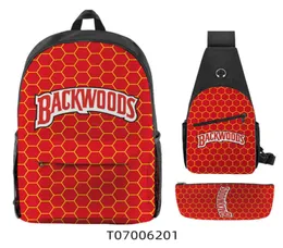 Popular backwoods cigar 3D backpack student schoolbag leisure5426264