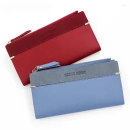 Wallets Long Leather Wallet Women Business Card Holder Case Zipper/hasp Cellphone Bag Money Clutch Bank