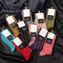 Multicolor Letter Socks with Tag Women Girl Letters Sock for Gift Party Breathable Fashion Hosiery Whole 241T