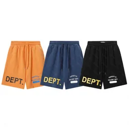 DEPT Harajuku 23SS Zomer Vintage Brief Gedrukt EIGENDOM VAN de la Logo Streetwear Hip Hop Trekkoord Unisex Strandkleding Mannen Casual gym Shorts IAY