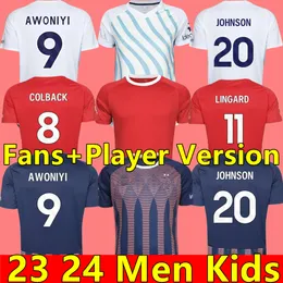 Nottingham 23 24 Lingard Soccer Jerseys Grabban Johnson Surridge 2023 2024 Men Kids Forest Awoniyi Ameobi Danilo Krovinovic Elanga Football Shirts Men Kids Kit Kids