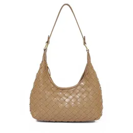 Abottegas BVneta AJodie Mini Tote Adolescente Designer Bolsa de noite Crescent Teeth Woven Underarm Bag Bolsa feminina portátil de um ombro Bolsa substituta