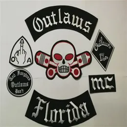 Os mais novos patches Outlaws Bordados de ferro em patches de motociclista para a jaqueta de motocicleta Remendo de colete Old Rider Outlaws MC Patch emblemas st2499