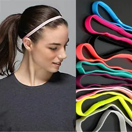 Mulheres softball esportes elástico headbands yoga fitness elástico de borracha faixa de cabelo anti-deslizamento acessórios para o cabelo bandagem 50 pçs lot285z