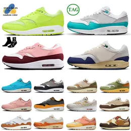 Men Trainers OG Volt Running Shoes 1 87s Outdoor Sports Summit White Clean Jade Orange Frost Blue Gale Crepe Hemp Shima Womens Jogging Sneakers 36-47