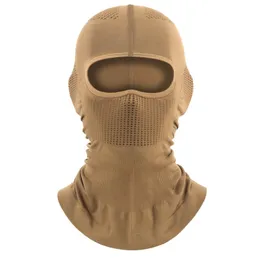 Ciclismo Caps Máscaras Máscara Facial Cheia Cachecol Balaclava Esqui Ciclismo Motocicleta Capa Protetor Solar Respirável Pescoço Cabeça Aquecedor Tático Capacete Liner 230919