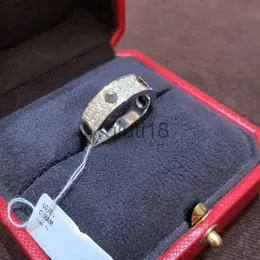Bandringe Ring Luxus-Designer-Ring schwarz voller Sterne 6-11 Größe Temperament-Ring High-End-Licht-Luxus-Mode minimalistisch x0920