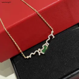 23SS Classic Necklace for Women 925 Silver Fashion Diamond Embedded Gourd Shaped Pendant Necklace inklusive Box Preferred Gift