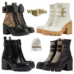 2023 Hot Top Martin Boots Tall Leather Boot Womens High Heel Desert Boots Ankle Boots Zipper Rubber Boot Lace-Up Boot Combat Boot Oxford Shoe Boots With Box