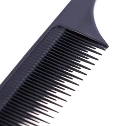 Profissional resistente ao calor salão de beleza preto metal pino cauda antiestático pente corte escovas cabelo cuidados com o cabelo j2712 zz