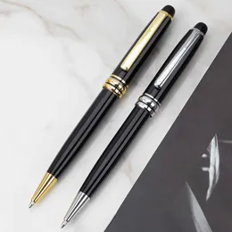 Hurtownia wysokiej jakości 163 jasny czarny ballpoint Pen / Roller Ball Pen Classic Office Pigieniarnie Półcy promocyjne na prezent urodzinowy