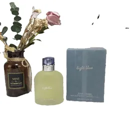 Marka Kolonia jasnoniebieskie mężczyzn perfumy 100 ml pour homme zapach EDT dobry zapach długoterminowy najwyższej jakości wersja wysokiej jakości Kolonia