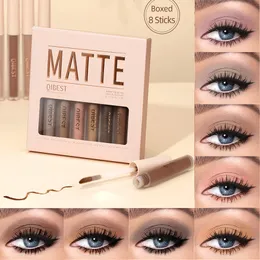 Eye Shadow Low-saturation Matte Liquid Eyeshadow Velvet Contouring Shadow Pigments Eye Cheek Dual-use Long Lasting Professional Makeup 230919