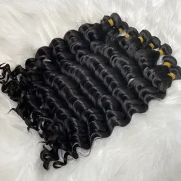 Estensioni dei capelli malesi con doppia trama glamour più vendute Trama di capelli umani al 100% Tessitura di capelli brasiliani indiani peruviani 4 pacchi