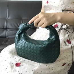 HOT Brand Totes Bags Fashion Jodie Hand-woven Bag Luxury Leather Printing Large-capacity Shoulder Ladies PU Knotted Handle Casual Hand Female Purse 230919bj