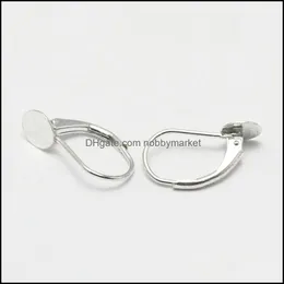 ジュエリーの設定Beadsnice 925 Sterling sier Leverback Earring Indundings Padサイズ6mmガラスカボコンまたは樹脂ハンドムDhgarden Otrefに最適