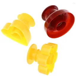 Baking Moulds 3Pcs Food Grade Plastic Hearts Plums And Round Doughnut Donuts Cutter Bread Presses Tools