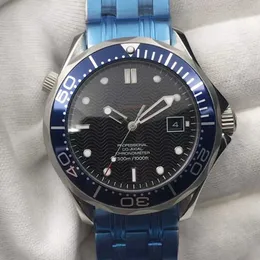 Moda Omeg zegarek luksusowy projektant Mega Mechanical Watch Oujia 007 Heibang Wave de Bond W pełni automatyczne maszyny