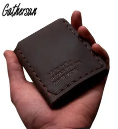 Äkta läder plånbok män det hemliga livet för Walter mitty ko läder plånbok vintage galna häst handgjorda plånbok y190620035757921