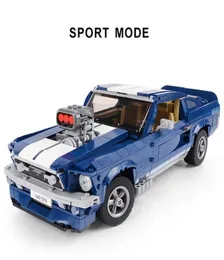 Блок LEPIN 21047 Blue Dream Car, совместимый с Creator Expert 10265, строительные блоки, кирпичи, развивающая игрушка, подарок на день рождения, модельный комплект 2962736417