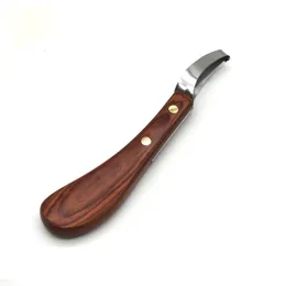 Incubators 1 Pcs Stainless Steel Blade Edge Cattle and Horse Hoof Knife Shears Cutter Multipurpose Wooden Handle 230920