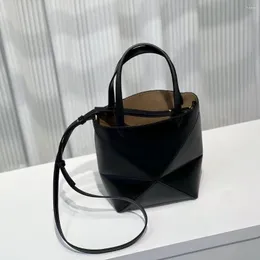 Abendtaschen Echtes Leder Tasche für Frauen Handtaschen Tote Luxus Designer Hohe Qualität Eimer Hand Sac Ein Haupt Femme Bolsos