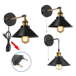 Wall Lamps Light Restaurants Switch Decoration Industrial Loft Lighting Dining Plug Lamp For Room Vintage Indoor Sconce With Bathroom