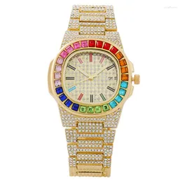 Wristwatches Foreign Trade Explosions Colored Diamond Calendar Full Of Diamonds Ladies Watches