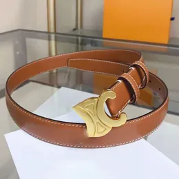 أحزمة Triomph Designer Belts for Womens Fashion Leather أصلي من الخصر غير الرسمي Gold Smooth Buckle العرض عالي الجودة Leathers Real Real Ladies Celins ذات العلامات التجارية 48xz