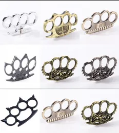 17 Designs Hell Detective Constantine Brass Knuckle Dusters Gold Powerful Damage Safety Equipment Gilded Steel Knuckle Duster Self8964052