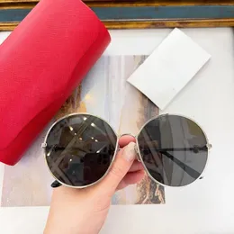Luxus-Designer-Sonnenbrille für Damen, runde Sonnenbrille mit kurzsichtiger Brille zum Lesen, mit Logo
