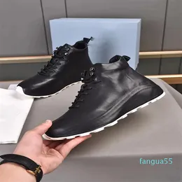 2023-Top Luxury Men District Runner Sports Shoes Downtown Leather Sneakers Knitted foreskin sole Man Casual Walking White Black EU38-46