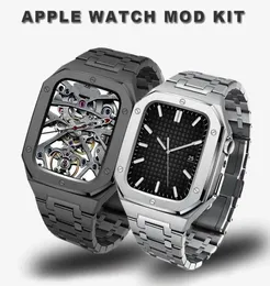 for Watch Cases Luxury Premium Stainless Steel AP Modification Kit Protective Case Band Strap Cover iwatch 44mm 45mm4395961