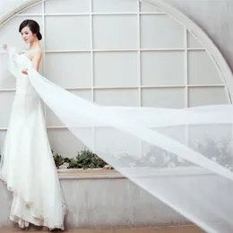 2017 New Wedding Veil 5 M Long 1 5 M Wide Cut Edged Bridal Veils One Layer White Red Ivory Velos De Novia Wedding Accessories Voil314t