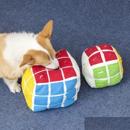 ألعاب الكلب مضغ PET S Cube Sniff Toy High Fengrong Cat Pussy Den Food Ball Drop Drop