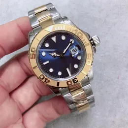 Ограниченная серия, роскошные мужские часы с автоматическим механизмом U1, Yatch, с сапфировым стеклом Master II, синий циферблат, двухцветный ремешок из нержавеющей стали 316, Mont211f