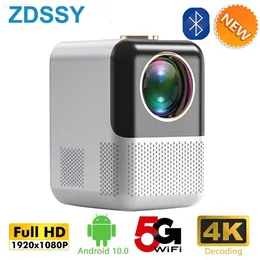 Projectors P700 Mini Projector Android 10 Supported 4K Full HD 1080P LED Video Beamer Wifi Home Theater Compatible with USB HDMI AV L230923