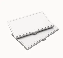 10pcs 카드 홀더 승화 DIY 흰색 빈 알루미늄 오목한 위치 사각형 이름 카드 상자 6957316